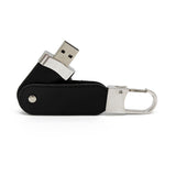 Clé usb Etui rotatif similicuir noir