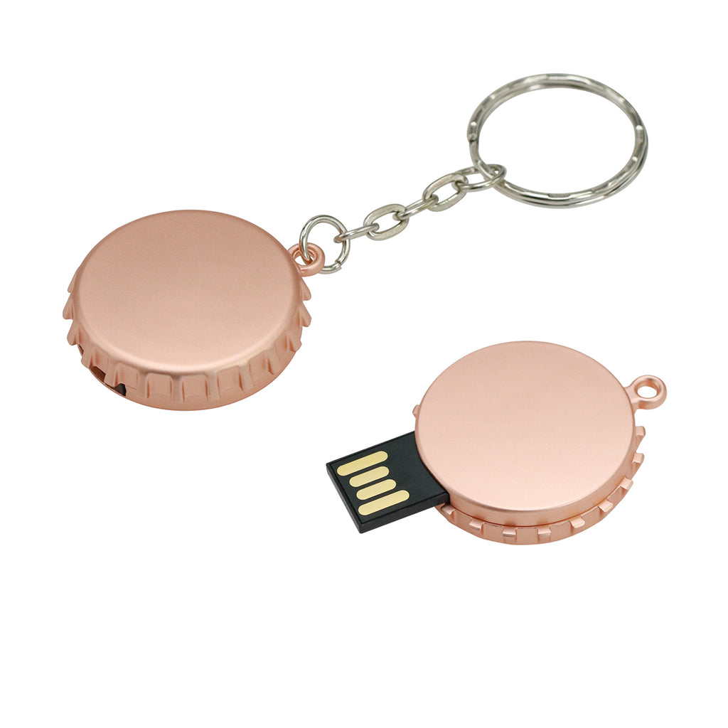 Clé usb Capsule acier rose